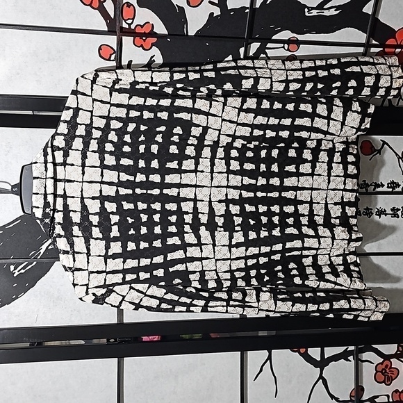 Joseph Ribkoff Checkered Graphic Print Full Zip Jacket Size 12 - Picture 6 of 7